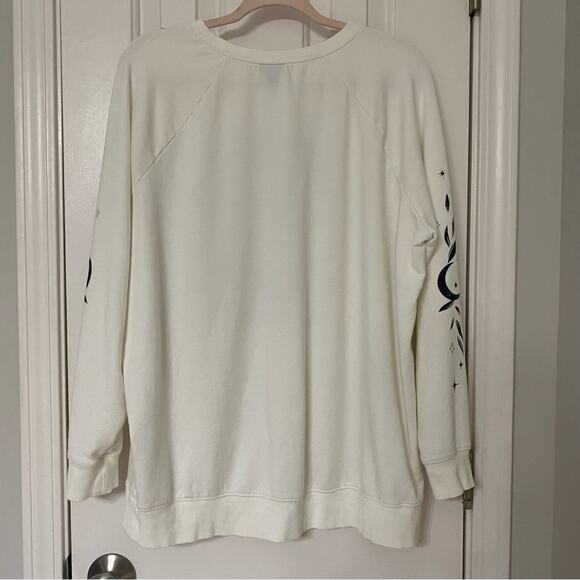 TORRID • Relaxed Fit Tunic Sweatshirt Wild Tarot Ivory Ultra Soft Fleece - Picture 8 of 8